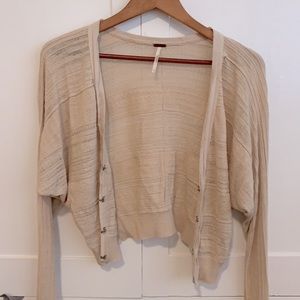 Free People Knit Cropped Cardigan